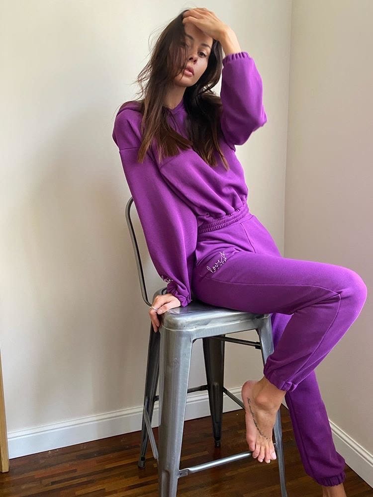 Naomi Purple Sweatpants